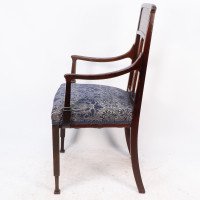 G. M. Ellwood for J. S. Henry Attributed, Arts & Crafts Mahogany Armchair - Thumbnail 4
