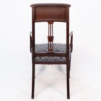 G. M. Ellwood for J. S. Henry Attributed, Arts & Crafts Mahogany Armchair - Thumbnail 18