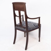 G. M. Ellwood for J. S. Henry Attributed, Arts & Crafts Mahogany Armchair - Thumbnail 17