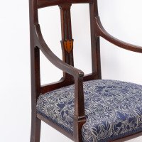 G. M. Ellwood for J. S. Henry Attributed, Arts & Crafts Mahogany Armchair - Thumbnail 9