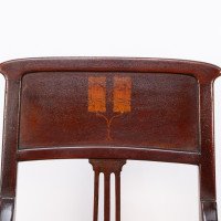 G. M. Ellwood for J. S. Henry Attributed, Arts & Crafts Mahogany Armchair - Thumbnail 7