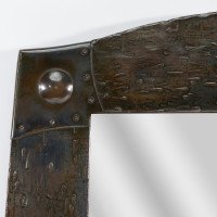 Liberty & Co., Arts & Crafts Hand-Hammered Copper Wall Mirror - Thumbnail 2