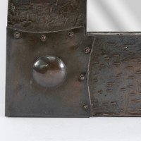 Liberty & Co., Arts & Crafts Hand-Hammered Copper Wall Mirror - Thumbnail 7