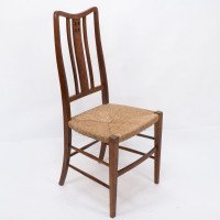 Wylie & Lochhead, attributed. A Pair of Rush Seated Side or Bedroom Chairs - Thumbnail 3