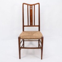 Wylie & Lochhead, attributed. A Pair of Rush Seated Side or Bedroom Chairs - Thumbnail 6