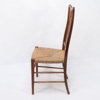 Wylie & Lochhead, attributed. A Pair of Rush Seated Side or Bedroom Chairs - Thumbnail 7