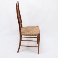 Wylie & Lochhead Attributed, a Pair of Rush Seated Side or Bedroom Chairs - Thumbnail 8
