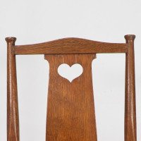 Ambrose Heal's for Heal's of London. A Pair of Arts & Crafts Rush Seated Chairs - Thumbnail 9