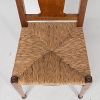 Ambrose Heal's for Heal's of London. A Pair of Arts & Crafts Rush Seated Chairs - Thumbnail 11