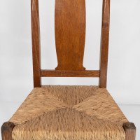Ambrose Heal's for Heal's of London. A Pair of Arts & Crafts Rush Seated Chairs - Thumbnail 12