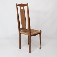 Ambrose Heal's for Heal's of London. A Pair of Arts & Crafts Rush Seated Chairs - Thumbnail 13