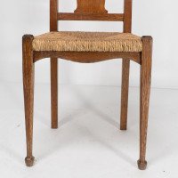 Ambrose Heal's for Heal's of London. A Pair of Arts & Crafts Rush Seated Chairs - Thumbnail 14