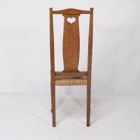Ambrose Heal's for Heal's of London. A Pair of Arts & Crafts Rush Seated Chairs - Thumbnail 15