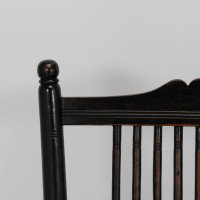 Morris & Co (style of). An Aesthetic Movement armchair with seagrass seat - Thumbnail 5