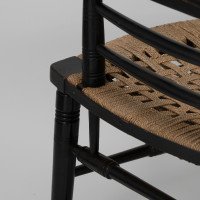 Morris & Co (style of). An Aesthetic Movement armchair with seagrass seat - Thumbnail 12