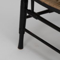 Morris & Co (style of). An Aesthetic Movement armchair with seagrass seat - Thumbnail 13