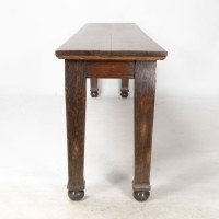 C. F. A. Voysey, Firmly attributed, an Arts & Crafts Oak Hall or Library Table - Thumbnail 6