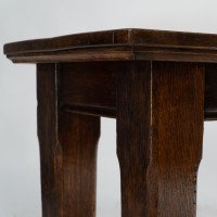 C. F. A. Voysey, Firmly Attributed, Arts & Crafts Oak Hall or Library Table - Thumbnail 14