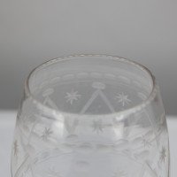 Large Aesthetic Movement Celery Glass Vase, Hand Blown & Engraved, c.1885 - Thumbnail 10