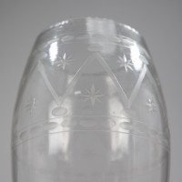 Large Aesthetic Movement Celery Glass Vase, Hand Blown & Engraved, c.1885 - Thumbnail 13