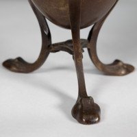 An unusual Arts & Crafts style copper vase decorated with woodland scene - Thumbnail 15