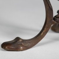 An unusual Arts & Crafts style copper vase decorated with woodland scene - Thumbnail 18