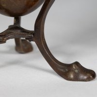 An unusual Arts & Crafts style copper vase decorated with woodland scene - Thumbnail 19