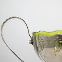 WMF. Art Nouveau Silver-plated Centrepiece with Whiplash Handles & Glass Liner - Thumbnail 9