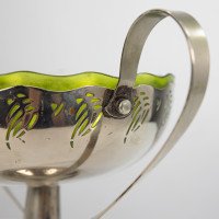 WMF. Art Nouveau Silver-plated Centrepiece with Whiplash Handles & Glass Liner - Thumbnail 11