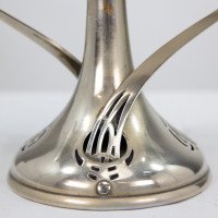 WMF. Art Nouveau Silver-plated Centrepiece with Whiplash Handles & Glass Liner - Thumbnail 14
