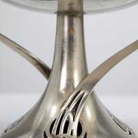 WMF. Art Nouveau Silver-plated Centrepiece with Whiplash Handles & Glass Liner - Thumbnail 13