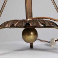 W. A. S. Benson. Rare Arts & Crafts Telescopic Adjustable Copper & Brass Table Lamp - Thumbnail 14