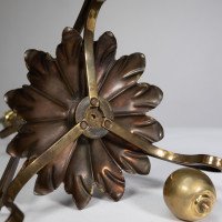 W. A. S. Benson. Rare Arts & Crafts Telescopic Adjustable Copper & Brass Table Lamp - Thumbnail 17