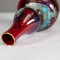 Bernard Moore. A Red Flambe Vase Decorated with a Dragon in the Japanese Style - Thumbnail 7