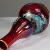 Bernard Moore. A Red Flambe Vase Decorated with a Dragon in the Japanese Style - Thumbnail 8