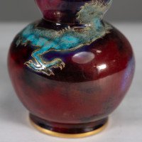 Bernard Moore. A Red Flambe Vase Decorated with a Dragon in the Japanese Style - Thumbnail 13