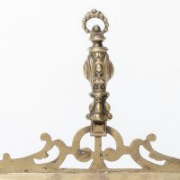 A Gothic Revival Solid Brass Crumb Tray with Tigers Heads & Floral Decors - Thumbnail 11