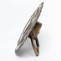 A Little Arts & Crafts Copper Table Clock in the Shape of a Flower Head - Thumbnail 5