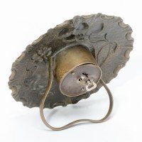 A Little Arts & Crafts Copper Table Clock in the Shape of a Flower Head - Thumbnail 7