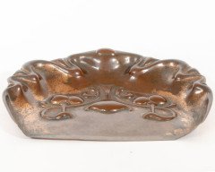 Beldray. Arts & Crafts Copper Crumb Tray with Impressed Floral Decoration - Thumbnail 3