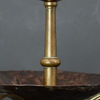 Benham & Froud. Pair of Arts & Crafts Copper Night Candle Holder W. Flower Head - Thumbnail 14
