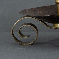 Benham & Froud. Pair of Arts & Crafts Copper Night Candle Holder W. Flower Head - Thumbnail 16