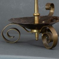Benham & Froud. Pair of Arts & Crafts Copper Night Candle Holder W. Flower Head - Thumbnail 15