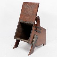 Dr. Christopher Dresser, Aesthetic Movement Walnut Coal Box with Brass Panels - Thumbnail 6