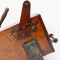 Dr. Christopher Dresser, Aesthetic Movement Walnut Coal Box with Brass Panels - Thumbnail 10