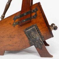 Dr. Christopher Dresser, Aesthetic Movement Walnut Coal Box with Brass Panels - Thumbnail 11