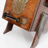 Dr. Christopher Dresser, Aesthetic Movement Walnut Coal Box with Brass Panels - Thumbnail 16
