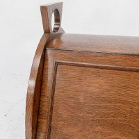 W. J. Neatby Attributed, Arts & Crafts Oak Coal Box with Stylised Handles - Thumbnail 10