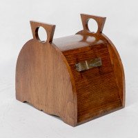W. J. Neatby Attributed, Arts & Crafts Oak Coal Box with Stylised Handles - Thumbnail 18