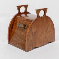W. J. Neatby Attributed, Arts & Crafts Oak Coal Box with Stylised Handles - Thumbnail 20